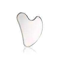 Stainless Steel Gua Sha - Metal Gua Sha, for Face, Neck, Body Skin Care Tools, Muscle Relaxing and Relieve Fine Lines and Wrinkles, Durable Stainless Steel Gua Sha Tool