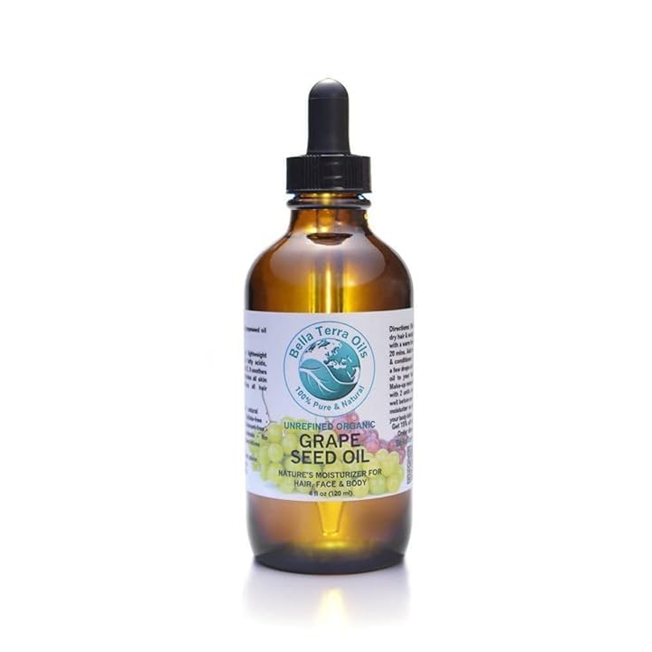 Mua Grape Seed Oil 4 oz 100% Pure Cold-pressed Unrefined Organic  Hexane-free Natural Moisturizer for Skin Hair. Non-comedogenic. Great for  sensitive, acne-prone skin. Fast-absorbing. Bella Terra Oils trên Amazon Mỹ  chính hãng