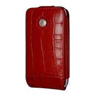 Beyza Multi Flip, Leather flip case for iPhone 3G, Croco Red