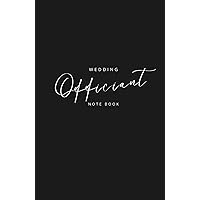 Wedding Officiant Notebook: Black Wedding Ceremony Book for Pastors, Preachers, Ministers Speeches, Sermons & Notes| 5.5 x 8.5 inches, 200 pages