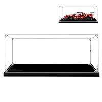 Acrylic Display Case for Lego 42125, Dustproof Clear Display Box Showcase for (Technic Ferrari 488 GTE “AF Corse #51”)(NOT Included The Model) (2MM)