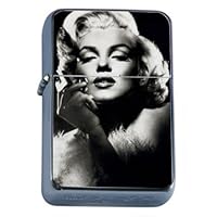 Marilyn Classic Publicity Still Windproof Refillable Flip Top Oil Lighter with Tin Gift Box D-004
