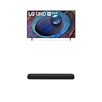 LG 75-Inch Class UR9000 Series Alexa Built-in 4K Smart TV (3840 x 2160),Bluetooth, HDMI 60Hz Refresh Rate, AI-Powered 4K Eclair SE6S 3.0 ch All-in-One Design Sound Bar with Dolby Atmos