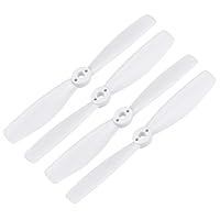 uxcell Bullnose Propeller 5045 5 x 4.5 Inch CW CCW 2-Vane for RC Quadcopter Hexacopter Multirotor, White, 2 Pairs