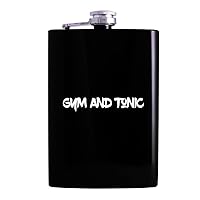 Gym And Tonic - Drinking Alcohol 8oz Hip Flask