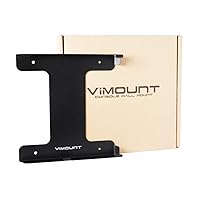ViMount Wall Mounting System Compatible with Playstation 4 PS4 Slim Game Console (Mount PS4 Slim on Wall Near or Behind TV) - Black