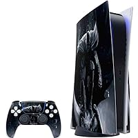 Skinit Decal Gaming Skin Compatible with PS5 Bundle - Officially Licensed DC Comics Arkham Origins Batman in Action Pose Design