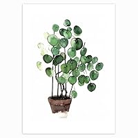Scandinavian Style Plants Poster Green Leaves Decorative Picture Modern Wall Art Interior Paintings for Living Room Home Decor