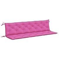 vidaXL Outdoor Garden Bench Cushions Set - Pink, 78.7