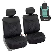 Car Seat Cover Cushion - 2 Pack Seat Covers for Cars Trucks SUV, Solid Black Neosupreme Car Seat Cushions, Waterproof Car Seat Cover Cushion, Universal Fit Car Seat Protector