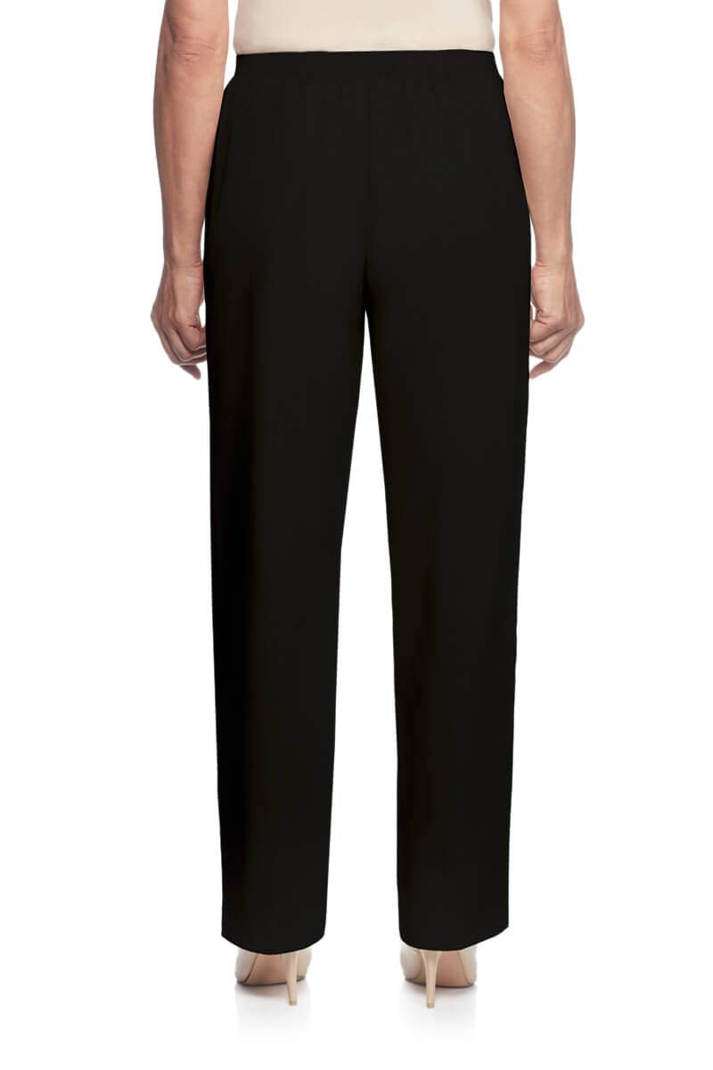 Alfred Dunner Women's Size Plus-sizewomen's Soft Twill Mid-Rise Fit Straight Leg Regular Length Casual Pant