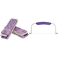 Wilton Bake-Even Cake Strips (2-Piece Set) and Adjustable Cake Leveler