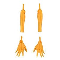 Replacement Parts for Monster High Great Scarrier Reef Glowsome Ghoulfish Toralei Doll - DHH36 ~ Replacement Arms and Hands ~ Orange