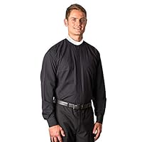 mds 8000 Cottonrich Neckband (Banded Collar) Clergy Shirt Long Sleeves