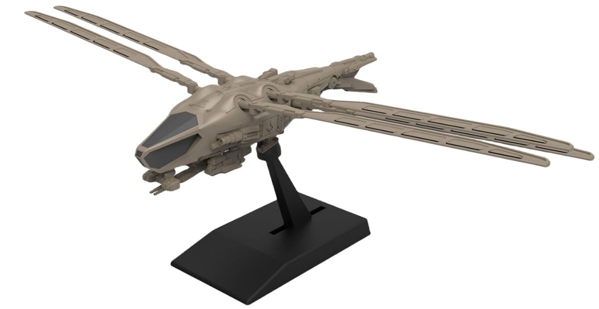 HiPlay Meng Plastic Model Kits: Dune Series Harkonnen Ornithopter, Glue-Free Color Separation Assembly Collectible Figures (MMS-014)