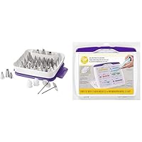 Wilton Cake Decorating Tip Set (55-Piece) and Practice Board