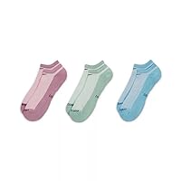 Women`s Everyday Lightweight Cushioned Cotton No Show Socks 3 Pairs