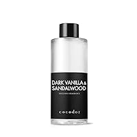 COCODOR Reed Diffuser Oil Refill/Dark Vanilla&Sandalwood /6.7oz(200ml)/1 Pack/Aroma Therapy, Home Fragrance, Scented Oils for Bathroom, Bedroom, Office Home Décor