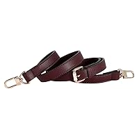 Leather Strap for Purse Replacement Purse Straps Crossbody Leather Bag Strap Strap for Purse Gold Clasp Burgundy
