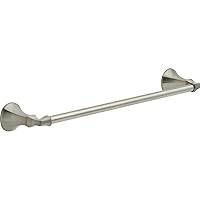 DELTA FAUCET Rubber Limited 76418-SS Ashlyn 18-in Wall Mount Towel Bar Bath Hardware Accessory in Stainless Steel