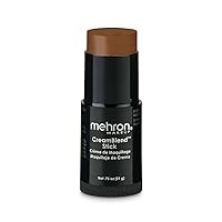Mehron Makeup CreamBlend Stick | Face Paint, Body Paint, & Foundation Cream Makeup| Body Paint Stick .75 oz (21 g) (Light Ebony)