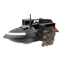 doorslay RC Bait Boat for Fishing, GPS Fishing Bait Boat, 500M Remote Control Dual Motor Fish Finder, 2Kg Loading Support Automatic Cruise/Return/Route Correction/Strong Searchlight/Turn Signal