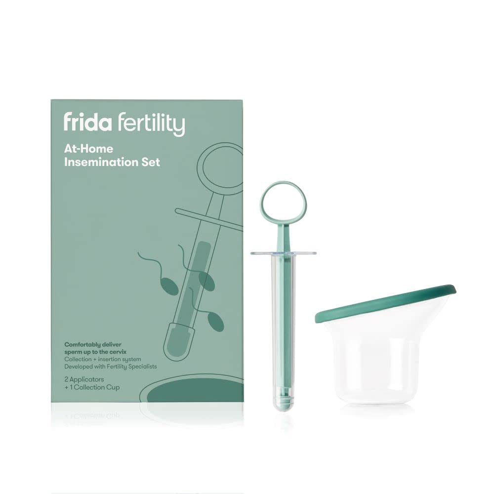 Frida Fertility at-Home Insemination Set - Collection + Insertion System, Developed with Fertility Specialists, Thoughtfully Designed for Comfort + Minimal Waste - 2 Applicators + 1 Collection Cup