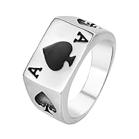 USHOBE Game Cards Ring Jewellery: Games Card Gifts Toys 1. 9x1. 3cm