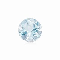 Natural Round Genuine Aquamarine AA Quality Loose Gemstone Available in 4mm - 12mm