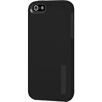 iPhone 5 5S SE Case, Incipio DualPro Case Shockproof Hard Shell Hybrid Authentic Rugged Cover - Black/Black