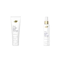 Dove Scalp + Hair Therapy Scalp Scrub and Root Lift Thickening Spray Density Boost 4-Step Routine