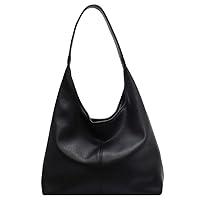 Shoulder Bag for Women Soft Leather Hobo Handbags Tote Bags Large Purse Single Shoulder Strap Bag Wallet 2 Pcs Set