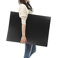 A2 Heavy Duty Binder with Plastic Sleeves 17 x 24 Inch Portfolio Folder  with 30 Clear Sheet Protectors Art Portfolio Folder for Artwork Poster  Protector for Paper Album Storage Display (Black) 