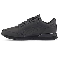 PUMA Kids Boys St Runner V3 Leather Lace Up Sneakers Shoes Casual - Black