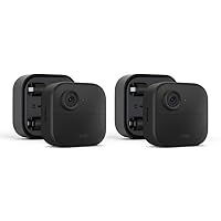 Outdoor 4 (4th Gen) + Battery Extension Pack — Four-year battery wire-free smart security camera, two-way audio, HD live view, enhanced motion detection — 2 camera system