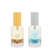 Crystal Infused Perfume Gift Set - Includes one bottle of each scent Sofia Isabel and Kahana, 0.95 FL OZ each