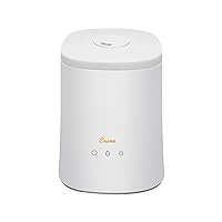Crane Diffuser and Top Fill Ultrasonic Air Humidifiers for Bedroom and Office, 1.2 Gallon Cool Mist Humidifier for Large Room and Home, No Humidifier Filters Needed, White
