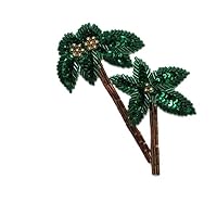 Expo International Palm Trees Beaded Sequin Patches/Appliques, Multi Colors