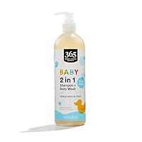 365 by Whole Foods Market, Shampoo Body Wash 2 In 1 Baby & Up Fragrance Free, 16 Ounce