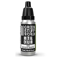 Green Stuff World - Metallic Paint Mystic White 1863 for Models and Miniatures