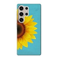 jjphonecase R3039 Vintage Sunflower Blue Case Cover for Samsung Galaxy S24 Ultra