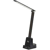 SL4922-01 Cody LED Wireless Charging Desk Lamp w/Smart Switch, Black