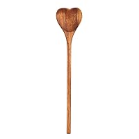 Valentine Spoons Heart Shaped Bamboo Spoon,Wooden Measuring Spoons,Wood Ladle Small Soup Spoon,Serving Table Spoon Food Spoon Honey Spoons