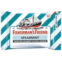 Fisherman's Friend Spearmint Fravour Lozenges Sugar Free Candy 25g.(pack of 2) …