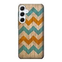 jjphonecase R3033 Vintage Wood Chevron Graphic Printed Case Cover for Samsung Galaxy A55 5G