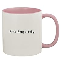Free Range Baby - 11oz Ceramic Colored Inner & Handle Coffee Mug, Pink