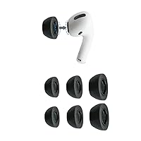 Comply Foam Ear Tips for Apple AirPods Pro Generation 1 & 2, Assorted S, M & L, 3 Pairs - Ultimate Comfort, Unshakeable Fit, Memory Foam Earbud Tips, Earbud Replacement Tips, Made in the USA