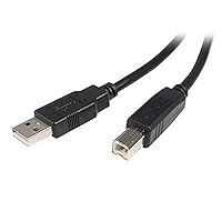 StarTech.com USB2HAB50CM 0.5 m USB 2.0 A to B Cable, M/M