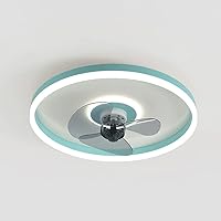 Mute Ceiling Fan with Lighting LED Light Dimming, Quiet Lights Remote Control and Stepless Dimming, Reverses, 3 Wind Speed, for Living Room Bedroom [Energy Class A++]