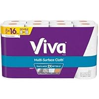 Viva Paper Towels, Choose-A-Sheet, White, 8 Big Rolls (1)